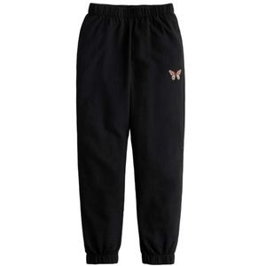Hollister Ultra High Rise Dad Joggers Sweatpants Black Butterfly XXS
